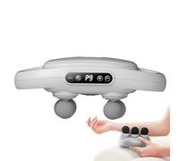 6 Head Hand Held Massager, 6 Heads Percussion Muscle Massager, Deep Tissue Back Massage for Athletes, Compact Sports with Hand Grip, Ideal for Easing Shoulder and Tension, Sturdy