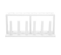 6 Hole Test Tube Rack | High Temp Plastic Lab Holder for 25mm Tubes | Sturdy Test Tube Stand for Laboratory/Classroom/Science Projects | Heat Resilient to 100°C