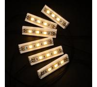 6 Illuminazione LED per Mattoncini LED Downlights 1x4, Alimentato tramite USB, Brick Light Kit per MOC lighting, Compatibile con Mattoncini Comuni, Accessori MOC per Modellismo e Progetti Fai da Te