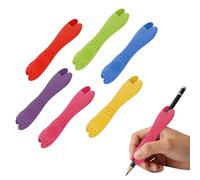 6 impugnature ergonomiche a doppia testa in silicone per bambini e adulti, utili per la scrittura a scuola, ufficio e attività artistiche, strumenti con impugnatura morbida da 8,5 cm
