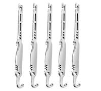 6-in-1 Acciaio Inox Pesca Multi Tool, Accessori Pesca per Pescatori | Strumento portatile per rimuovere ami da pesca e annodare, con taglierina e affilaami, regolatore compatto per esche a rullo