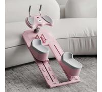 6 in 1 - Attrezzo per allenare la colonna vertebrale e la vita, con timer digitale, per allenamento in casa, palestra, allenamento, tonificazione, schiena, gambe, stretching, rosa