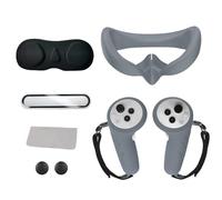 6 in 1 Custodia di ricambio per lenti Anti-perdite Occhio Maschera Viso VR Set di accessori VR Copertura a conchiglia per Pico 4 Ultra (grigio)