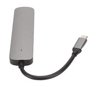 6 in 1 Docking Station, Type C to HD Multimedia Interface, USB3.0 USB2.0 Expansion Dock, Aluminum Alloy Shell for Fast Heat Dissipation, 4K HD 3D Visual Effect, Compatible