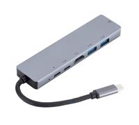 6 IN 1 HUB USB 3.1 Tipo C a Gigabit Ethernet RJ45 LAN Converter PD Carica