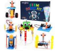 6 In 1 Kit di Costruzione Robot, Giocattoli STEM per bambini dagli 8 anni