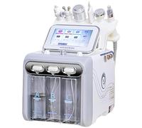 6 in 1 Macchina per la bellezza con acqua, idrogeno e ossigeno, sistema avanzato per il trattamento del viso con 6 accessori, dispositivo per aquafacial, dispositivo per aqua facial, per il tuo salone