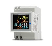 6 in 1 Misuratore Contatore di Corrente Digitale AC40-300V 100A Voltmetro