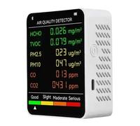 6 IN 1 Multifunzione Aria Qualità Tester LCD Display Casa Interno Ufficio