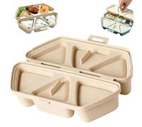 6-in-1 Onigiri Mold Set, Triangle Rice Ball Maker, Non-Stick Japanese Rice Ball Molds for Bento, Sushi, Meal Prep & Lunch Boxes (Wheat brown)