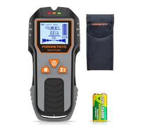 6 in 1 Rilevatore Tubi e Cavi Elettrici per Legno, Metalli e Cavi AC | POROMETISTO Cerca Tubi Acqua e Cavi nei Muri, Display LCD, Allarme Sonoro per Forare in Sicurezza