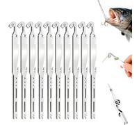 6-in-1 Stainless Steel Fishing Multi Tool Hook Remover And Knot Tyer | Fishing Knot Tying Tool, Pocket-Sized Knot Tying Tools for Freshwater Saltwater Anglers