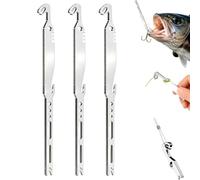 6-in-1 Stainless Steel Fishing Multi Tool Hook Remover And Knot Tyer | Fishing Knot Tying Tool, Pocket-Sized Knot Tying Tools for Freshwater Saltwater Anglers