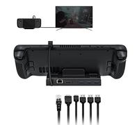 6 in 1 Steam Deck Docking Station, Caricatore con HDMI 2.0 4K@60Hz/Gigabit Ethernet/Ricarica Rapida PD 100W/3 Porta USB 3.0 per Steam Deck/Nintendo Switch/Switch OLED/ROG ALLY/Legion go/MSI Claw