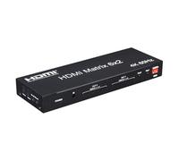 6 In e due Out Matrix Risoluzione HD Uscita 4K60HZ 6X2 Matrix Video Switching Splitter Compatibilità estesa