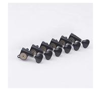 6 In-line Black Locking Height Adjust Guitar Machine Heads Tuner Guitar Tuning Pegs Parts Piroli Accordatura per Chitarra