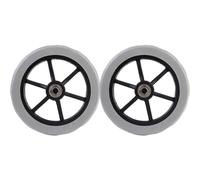 6 Inch Bearing Manual Wheelchair Front Wheel Accessories Universal Wheel Solid Tire Wear-resistant And Durable(Gray)