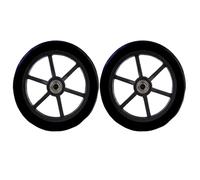 6 Inch Bearing Manual Wheelchair Front Wheel Accessories Universal Wheel Solid Tire Wear-resistant And Durable(Black)