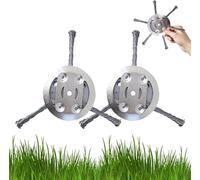 6 inch Steel Wire Brush Cutter Trimmer Head, Brush Cutter Strimmer Head, Wired Trimmer Head Replacement, Strimmer Attachments for Garden Moss Weed Rust Removal, Weed Eater (3 Head(2pcs))