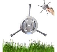 6 inch Steel Wire Brush Cutter Trimmer Head, Brush Cutter Strimmer Head, Wired Trimmer Head Replacement, Strimmer Attachments for Garden Moss Weed Rust Removal, Weed Eater (3 Head)