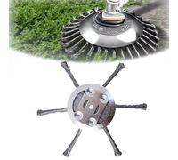 6 Inch Steel Wire Brush Cutter Trimmer Head, Steel Wire Trimmer Head for Weed Eater, Weed Wacker Attachments (B)