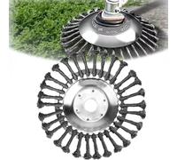 6 Inch Steel Wire Brush Cutter Trimmer Head, Steel Wire Trimmer Head for Weed Eater, Weed Wacker Attachments (C)