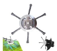 6 inch Steel Wire Grass Trimmer Head,Weed Brush Cutter Trimmer Head,String Trimmer Replacement Head,Trimmer Blade for Electric Battery Powered Cordless String Trimmer,Weed Eater (B)