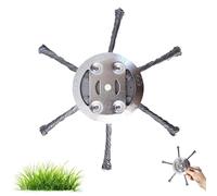 6 Inches Steel Wire Grass Trimmer Head, 2025 New Wire Trimmer Head Replacement for Electric Battery Powered, Cordless StringTrimmer, Weed Eater, Metal Weed Eater Blade (6 Blade,1Pcs)