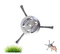 6 Inches Steel Wire Grass Trimmer Head, 2025 New Wire Trimmer Head Replacement for Electric Battery Powered, Cordless StringTrimmer, Weed Eater, Metal Weed Eater Blade (3 Blade,1Pcs)