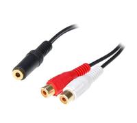 6 inches Stereo Splitter-3.5mm Jack to 2-RCA Jacks Audio Adapter Fashion processing