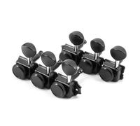 6 Inline Vintage Chitarra Locking Meccaniche di Blocco Corde Argomenti Chiave Testa Mano Chitarra Meccaniche