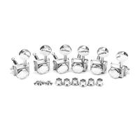 6 Inline Vintage Chitarra Locking Meccaniche di Blocco Corde Argomenti Chiave Testa Mano Chitarra Meccaniche