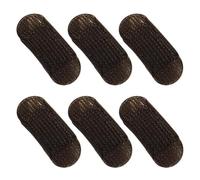 6 inserti per capelli in spugna marrone volumizzante, clip per capelli, soffici cuscinetti per capelli, per donne e ragazze