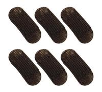 6 inserti per capelli in spugna marrone volumizzante, clip per capelli, soffici cuscinetti per lo styling per donne e ragazze, accessori per chignon e corone