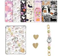 6 inserti trasparenti per la cover posteriore, 6,8"x4,8", compatibili con Kindle Paperwhite di 11a e 12a generazione, colore tenue + ciondolo con