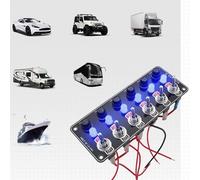 6 Interruttore Rocker Pannello 12V 24V Auto Rv Barca Marino Giunto 10A Fusibile