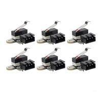 6 interruttori di finecorsa con cavo da 1 m a 3 pin per 3018-PROVer 3018-MX3 3018-Pro per router CNC, normalmente chiuso momentaneo per kit di interruttori compatibile con controllo GC3D3 MC3D3