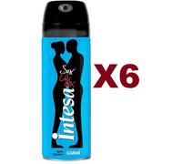 6 INTESA DEO UNISEX GUARANA' DEODORANTE SPRAY CORPO PROFUMATO 125ml SEX UNISEX