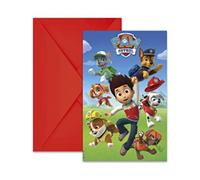 6 Inviti con Busta Paw Patrol - Multicolore - Taglia Unica