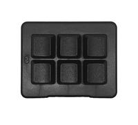 6 Key Mini Mechanical Gaming Keyboard, Compact USB Mini Keyboard with Programmable Macros, Cherry MX Switches, RGB LED Backlight for PC Gamers (Black)