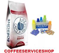 6 KG CAFFE' BORBONE RED VENDING IN GRANI + KIT 750 ACCESSORI BORBONE