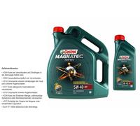 6 L Castrol Magnatec Diesel 5W-40 DPF Olio Motore ACEA C3 API SN