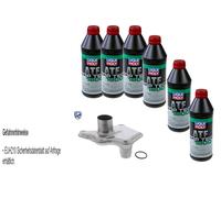 6 L Liqui Moly 1800 Trasmissione Vaico Filtro Olio per Nissan Murano II 3.5