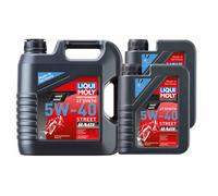 6 L Liqui Moly Olio Motore Moto 4 Tempi Sintetico 5W-40 Street Race API SN PLUS