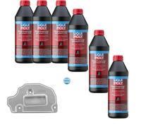 6 L LIQUI MOLY Olio per Ingranaggi 8100 Meyle Filtro Trasmissione VW Touran 1.4