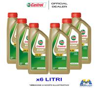 6 L LT LITRO CASTROL EDGE 5W30 OLIO MOTORE BENZINA DIESEL IBRIDO ACEA C3