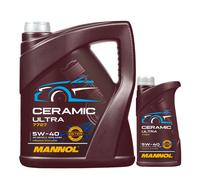 6 L MANNOL Ceramic Ultra 5W-40 7727 Olio Motore per BMW LL GM VW MB ACEA A3/B4
