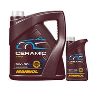 6 L MANNOL Ceramica 5W-30 7720 olio motore per Api Sn Plus Acea C3 BMW Ll VW