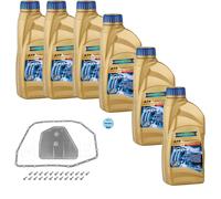 6 L RAVENOL ATF T-WS Olio Trasmissione + Filtro MEYLE Per VW Phaeton 3.2 V6