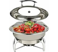 6 L Stove for Wedding Banquets, Set of Buffet Stoves Visible in Stainless Steel, Including A Food Tray, A Water Tray And A Tank At ~/ (Silver)